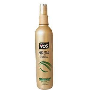 Alberto VO5 Hairspray Crystal Clear Unscented 14 Hour Hold Non-Aerosol 10 Oz